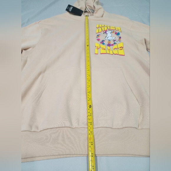 Peanuts "Inner Peace" XL oversized Pullover Sweatshirt Hoodie - Picture 7 of 7